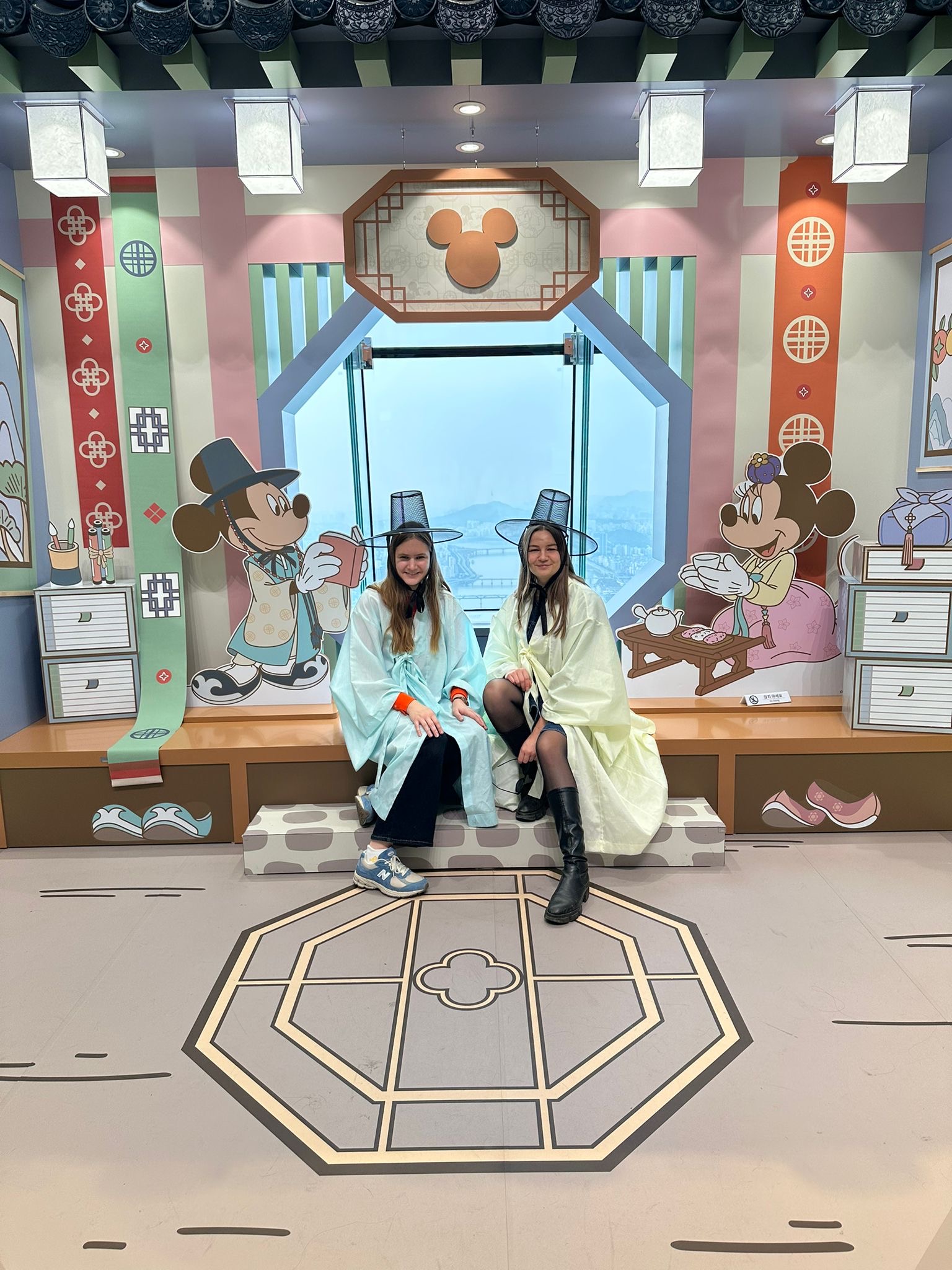 Lots of Disney decoration in Lotte World Sky Observatory